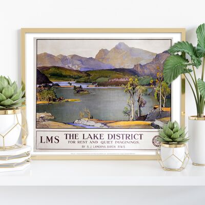The Lake District - Stampa artistica per il riposo e l'immaginazione tranquilla