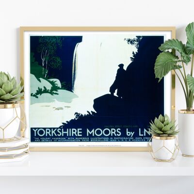 Yorkshire Moors di Lner - 11 x 14" stampa d'arte premium