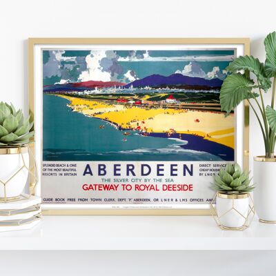 Aberdeen, passerelle vers Royal Deeside - Impression artistique Premium