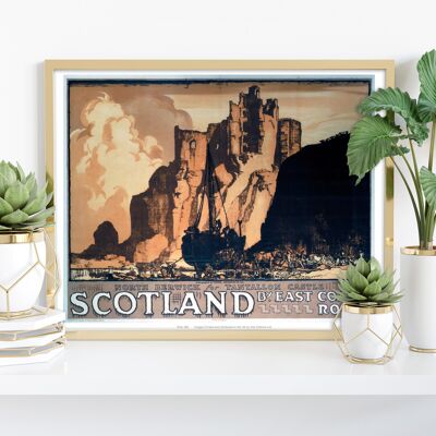 Scotland By East Coast Route - 11 x 14" stampa d'arte premium