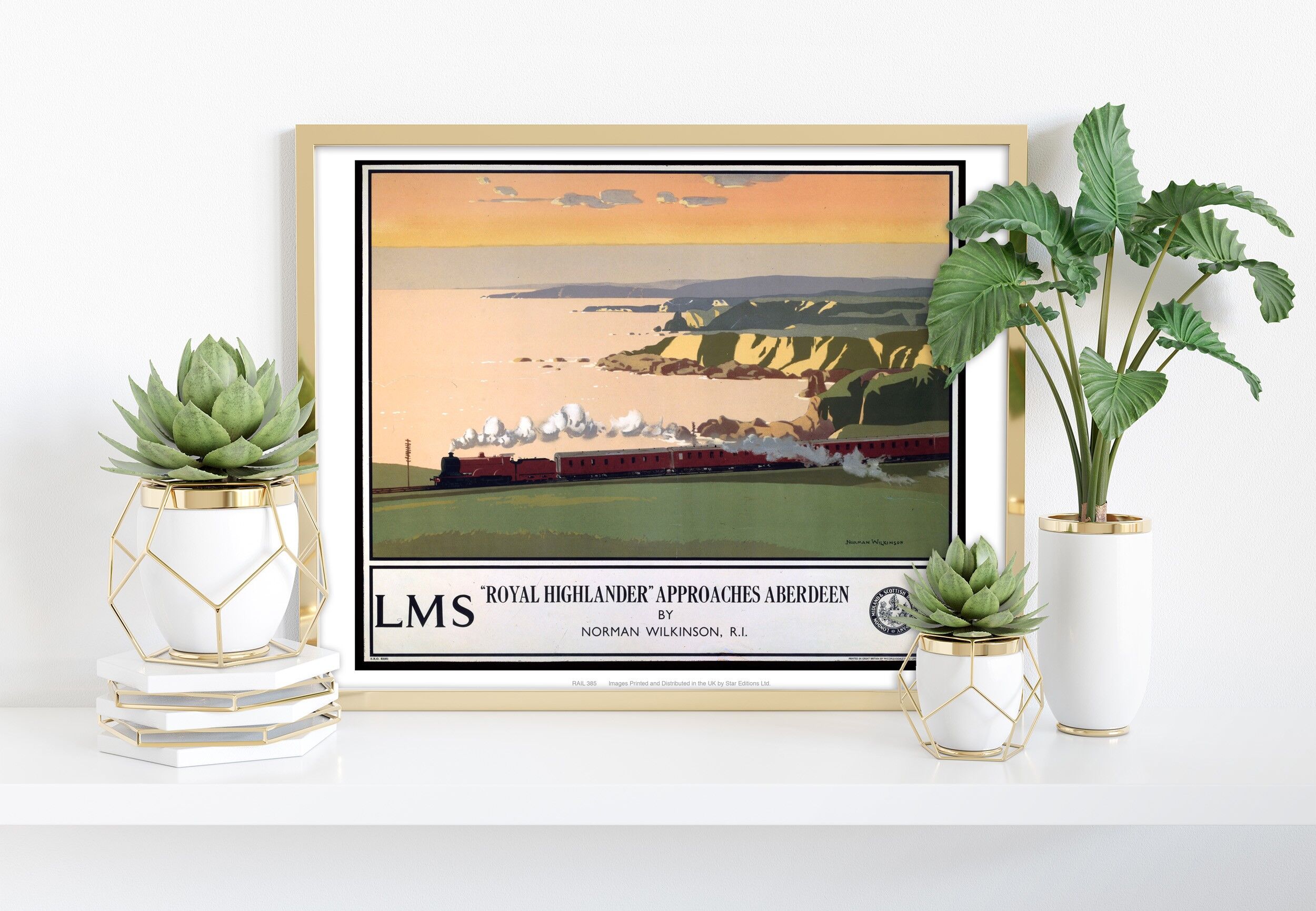 Royal Highlander si avvicina ad Aberdeen - Stampa artistica premium