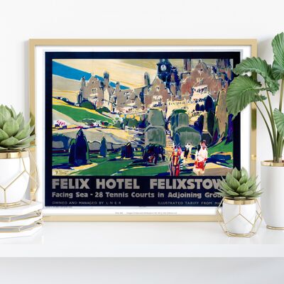 Felix Hotel, Felixstowe - 11X14” Premium Art Print