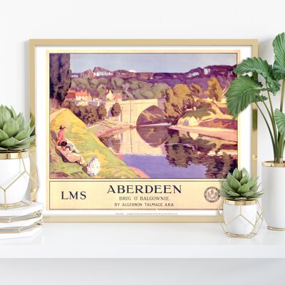 Aberdeen, Brig O'Balgownie – Premium-Kunstdruck im Format 11 x 14 Zoll