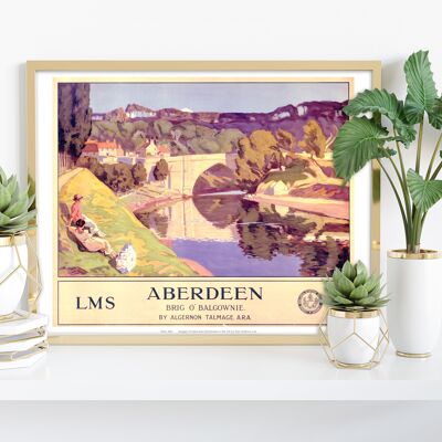 Aberdeen, Brig O'Balgownie - 11X14” Premium Art Print