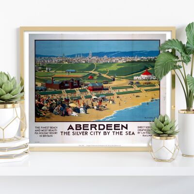 Aberdeen, la ville d'argent au bord de la mer - Impression d'art premium