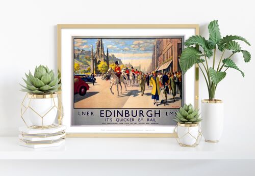 Edinburgh By Rail - 11X14” Premium Art Print
