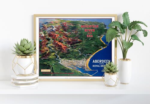 Mountain River And Sea - Aberdeen - 11X14” Premium Art Print