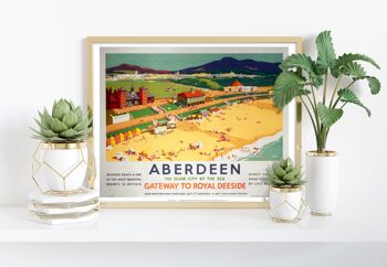 Aberdeen, Silver City au bord de la mer - 11X14" Premium Art Print