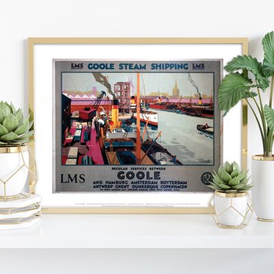 Goole Steam Shipping – Premium-Kunstdruck im Format 11 x 14 Zoll