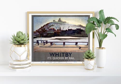 Whitby, It's Quicker By Rail - 11X14” Premium Art Print