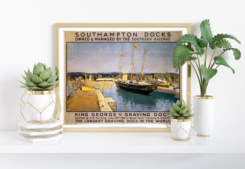 Southampton Docks - 11X14” Premium Art Print