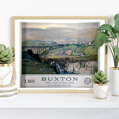 Buxton, The Mountain Spa – Premium-Kunstdruck im Format 11 x 14 Zoll
