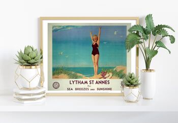Lytham St Annes pour le soleil - 11X14" Premium Art Print