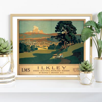 Ilkley, hermoso páramo - 11X14" Premium Art Print