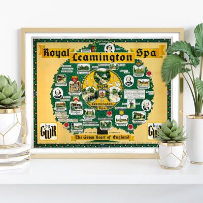 Royal Leamington Spa - cuore verde dell'Inghilterra - stampa d'arte