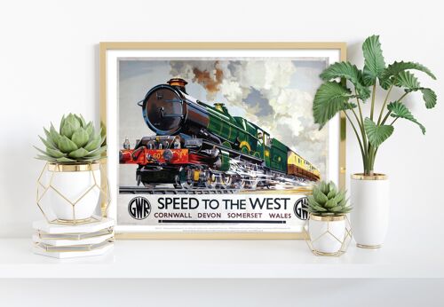 Speed To The West - Cornwall, Devon, Wales Art Print