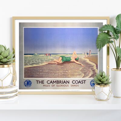 La costa del Cámbrico - Millas de arenas gloriosas - Lámina artística