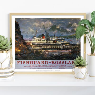 Fishguard - Rosslare - Irlanda del Sud - Stampa d'arte Premium