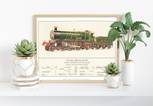 Express Passenger Locomotive-Great Western Railway Art Print