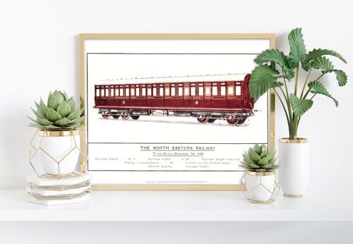 Third Class Carriage - North Eastern Railway Art Print