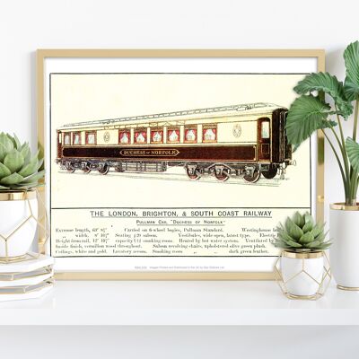 Pullman-Auto, Herzogin von Norfolk – Premium-Kunstdruck im Format 11 x 14 Zoll