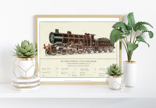 Express Passenger Locomotive South Coast Railway Art Print