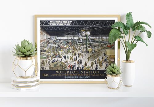 Waterloo Station - Southern Railway - Premium Art Print