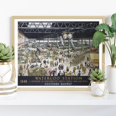 Waterloo Station - Southern Railway - Stampa d'arte premium
