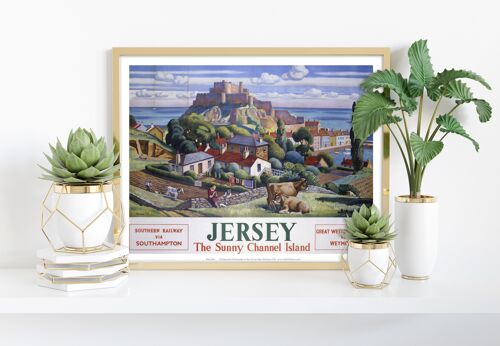 Jersey - The Sunny Channel Island - 11X14” Premium Art Print