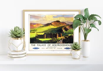 Holyroodhouse Palace Édimbourg - Chemins de fer britanniques Impression artistique
