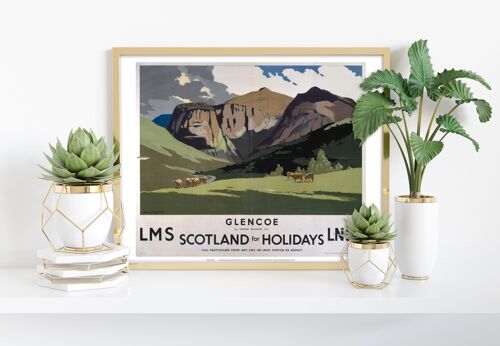 Glencoe - Scotland For Holidays - 11X14” Premium Art Print