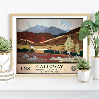 Galloway, las tierras altas del sur de Escocia - Lámina artística