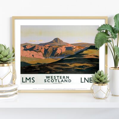 Westschottland – Premium-Kunstdruck im Format 11 x 14 Zoll