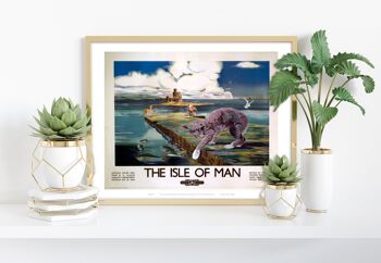 Cat Fishing - L'île de Man - 11X14" Premium Art Print