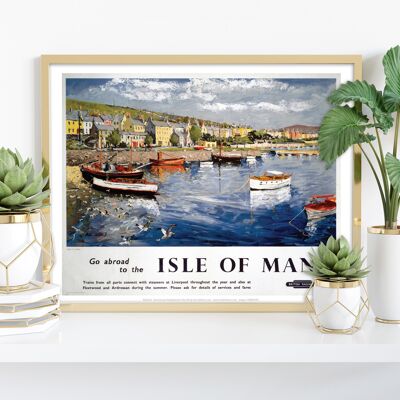 Gehen Sie ins Ausland auf die Isle Of Man - Port St Mary - Kunstdruck