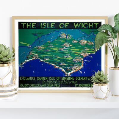 England's Garden Isle Of Sunshine - Isle Of Wight Art Print