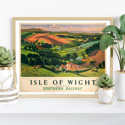 Isle of Wight – Southern Railway – Premium-Kunstdruck im Format 11 x 14 Zoll