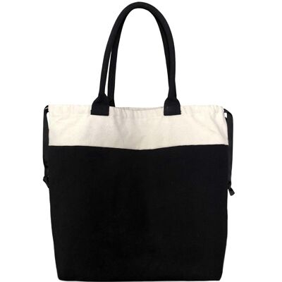 World Traveler Blank Tote Bag - Black