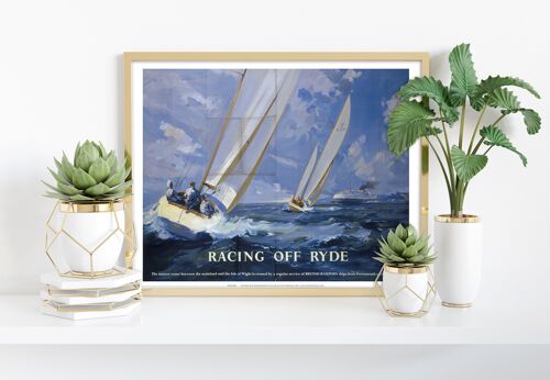 Racing Off Ryde - 11X14” Premium Art Print