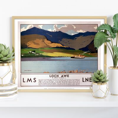 Loch Awe - Impresión de arte premium de 11X14"