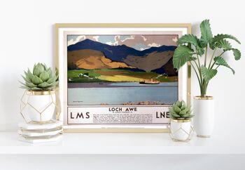 Loch Awe - Impression artistique de qualité supérieure 11 x 14 po
