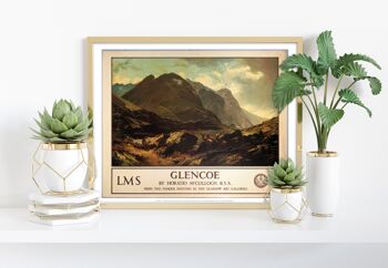 Glencoe par Horatio Mcculloch - 11X14" Premium Art Print