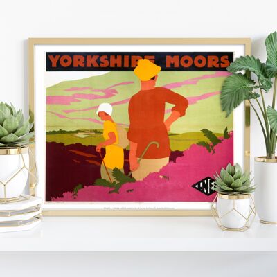 Yorkshire Moors - Lner - 11X14" Stampa d'arte premium