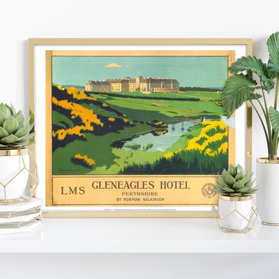 Hotel Gleneagles, Perthshire - 11X14" Premium Art Print