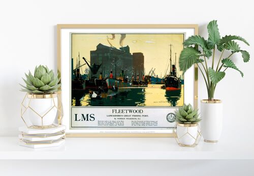 Lancashires Great Fishing Port - Fleetwood - Art Print