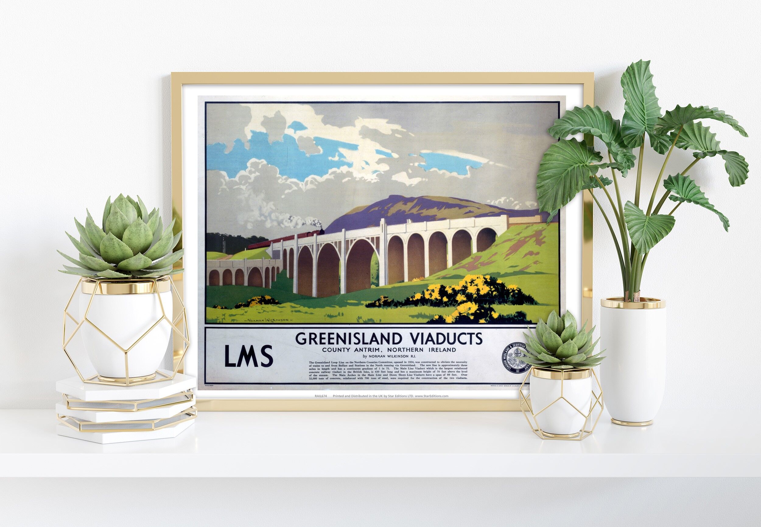 Greenisland Viaducts - Irlanda del Nord - Stampa d'arte premium
