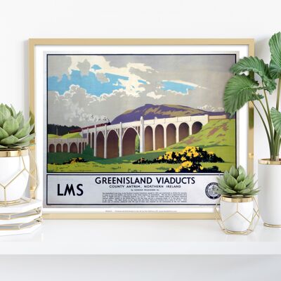 Gröninsel-Viadukte - Nordirland - Premium-Kunstdruck