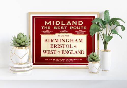 Midland - Birmingham, Bristol And West Of England Art Print