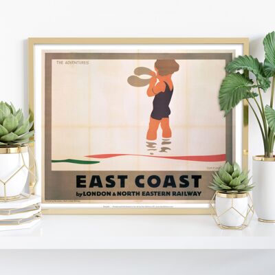 Ostküste – Die Abenteurerin – Premium-Kunstdruck im Format 11 x 14 Zoll