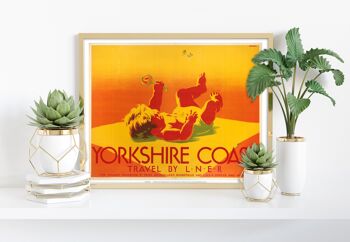 Côte du Yorkshire - Bébé. Voyage par Lner - Impression d'Art Premium